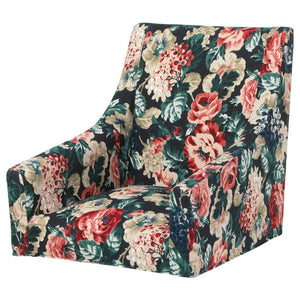 IKEA SAKARIAS Armchair Cover Chair Slipcover Lingbo Dark Floral LEIKNY Pattern