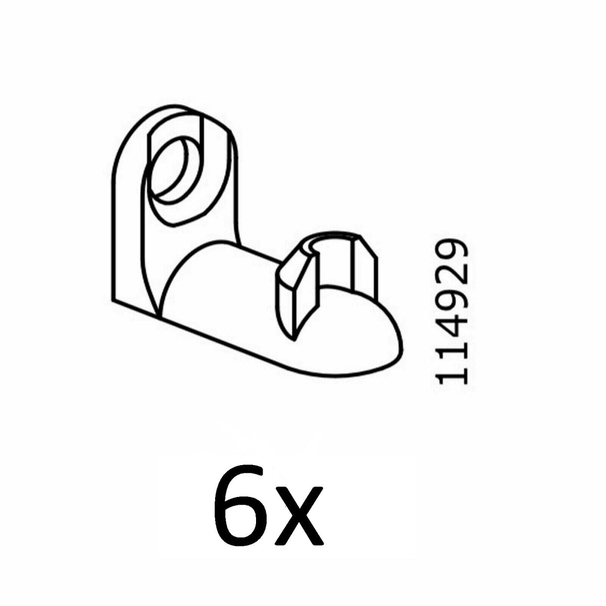 IKEA Shelf Supports Part # 114929 (6 pack) – Discouch