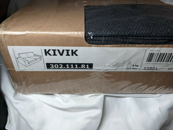 IKEA KIVIK Sofa Cover Dansbo Dark Gray 89 3/4" Slipcovers 3 Seater 302.111.81