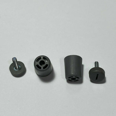 IKEA Screw Set Part # 153312 153307 (2 each) For SKADIS Pegboard Gray Replacement
