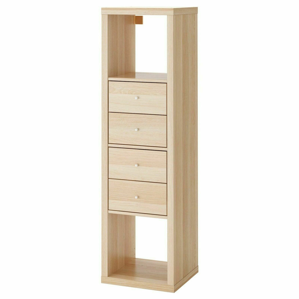 KALLAX Insert with 2 drawers, high gloss white, 13x13 - IKEA