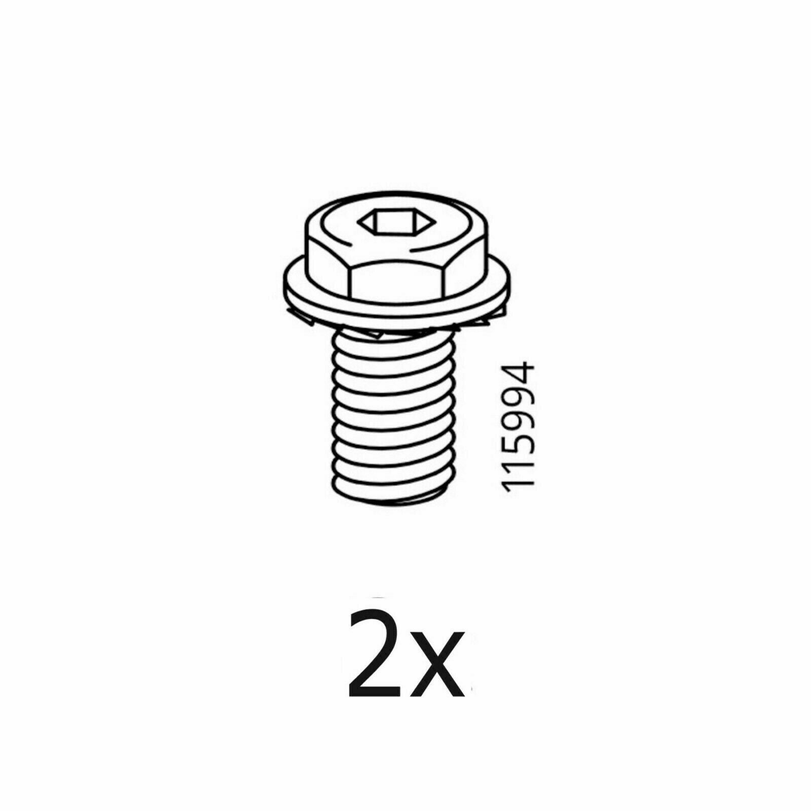 IKEA Hex Bolts Parts # 115994 (2 pack) Furniture Hardware Fittings