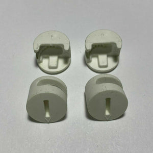 IKEA Part # 119030 #117434 Plastic Cam Lock Nuts (4 pack) White Hardware Parts