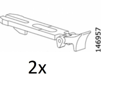 IKEA Part # 146957 (2 Pack) Connectors for VIDGA Curtain Panel Track Replacement