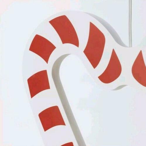 IKEA STRALA LED Pendant Lamp Candy Cane Lamp Battery Operated Red White 104.430.78