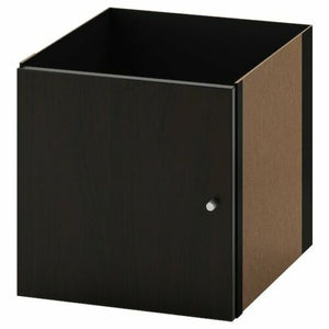 IKEA KALLAX Insert with Door Black Brown Fits Expedit 13x13" ‎602.781.70