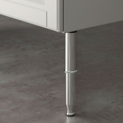 IKEA GODMORGON Adjustable Leg 6" - 10" Kasjon Shiny Bathroom Cabinet Vanity Legs 903.917.30