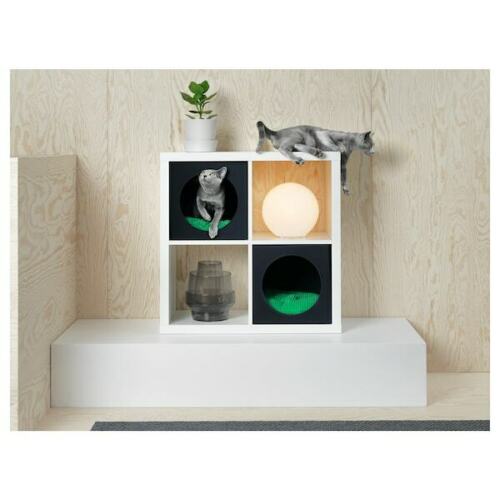 Set of 2 IKEA LURVIG Cat House Black 13x15x13 Fit KALLAX Shelf Fold Up Travel 703.862.92
