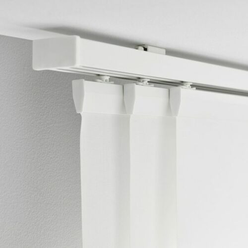 IKEA VIDGA Triple Curtain Rail White 55" Wall or Ceiling Mounted Multi Layer 202.991.55