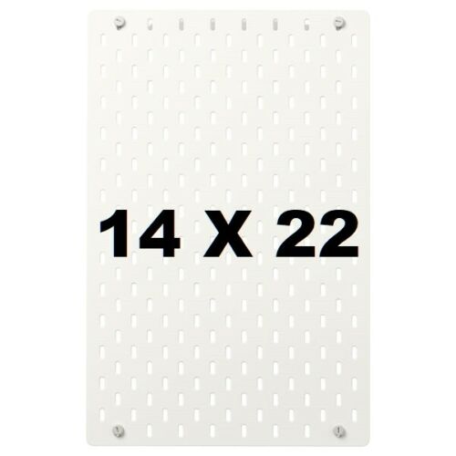 IKEA SKADIS White Pegboard 14x22" Wall Organizer Tool Storage SKADIS