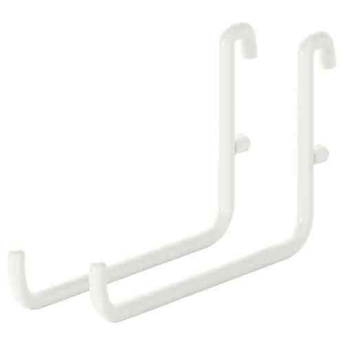 IKEA SKADIS Hook (2 Pack) Metal Hooks White Office Storage Cable Hanger 503.356.18