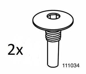 IKEA Galant Desk Screw Pin Part # 111034 (2 Pack) Replacement Hardware Fitting