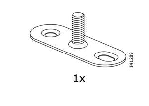 IKEA Mounting Plate Part # 141289 for BESTA STUBBARP Replacement Furniture Parts