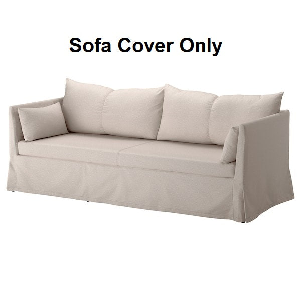 IKEA SANDBACKEN 3-Seat Sofa Cover Lofallet Beige Couch Slipcover Slip Cover