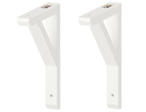 Set of 2 IKEA SANDSHULT Bracket Shelf Support Wall Stained Aspen 7x8 3/4" White