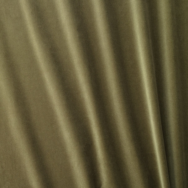 IKEA SANELA Velvet Curtains 55x118" Room Darkening 2 Panels Olive Green 1 Pair