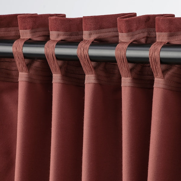 IKEA Sanela Curtains Velvet Cotton 2 offers Panels