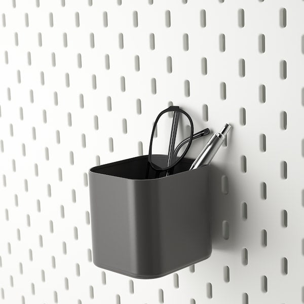 IKEA SKADIS Container for Pegboard Gray Bathroom Storage Organizer Cup 503.216.35