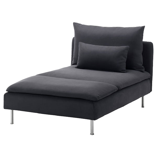 IKEA SODERHAMN Chaise Cover Chaise Lounge Slipcover Slip cover Samsta Dark Gray