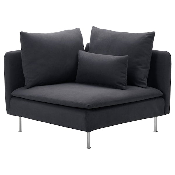 IKEA SODERHAMN Corner Sofa Section Cover Couch Slipcover Samsta Dark Gray 902.351.84