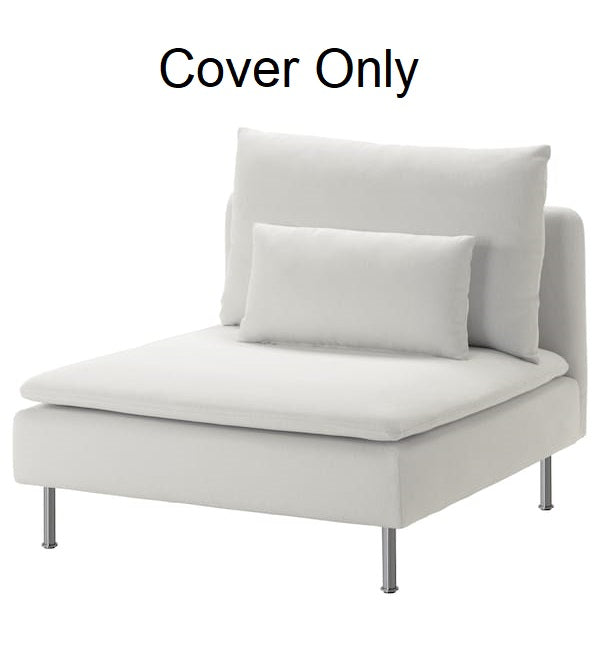 IKEA SODERHAMN Cover for 1 Seat Section Slipcover Finnsta White Chaise Lounge
