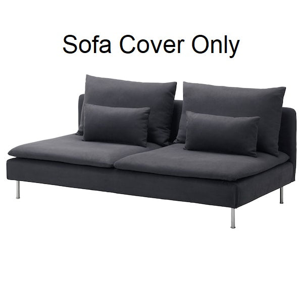 IKEA SODERHAMN Sofa Section Cover Couch Slipcover Slip Cover Samsta Dark Gray