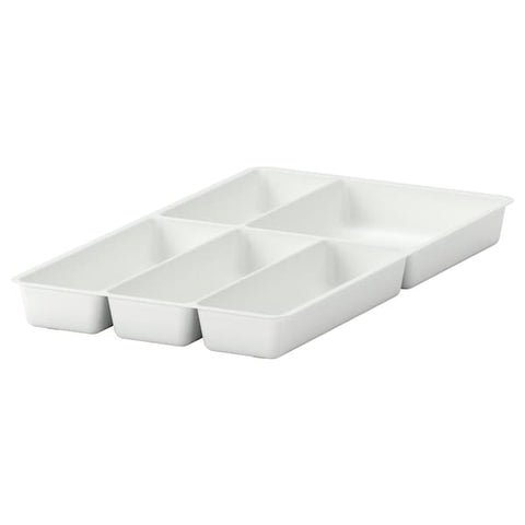 IKEA STODJA Flatware Tray 11x20" Silverware Utensil Cutlery Organizer White