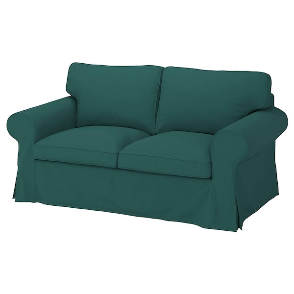 IKEA UPPLAND Loveseat Cover Dark Turquoise 2-seat Sofa Slipcover 2 Seater Couch 504.727.66