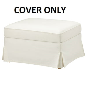 IKEA UPPLAND Cover for Ottoman Blekinge White 104.876.37 Slipcover