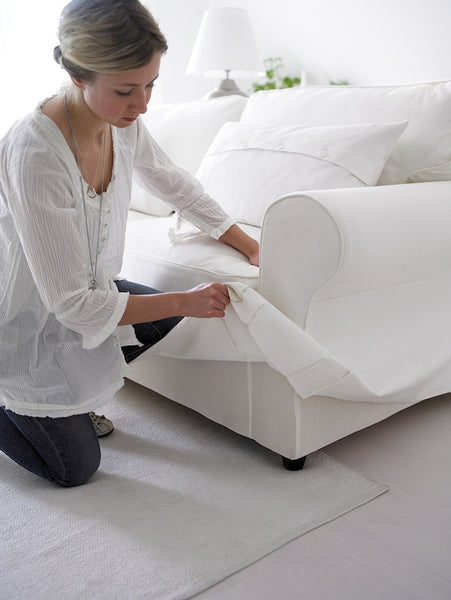 IKEA UPPLAND Cover for Sofa with Chaise Blekinge White 704.876.39 Slipcover