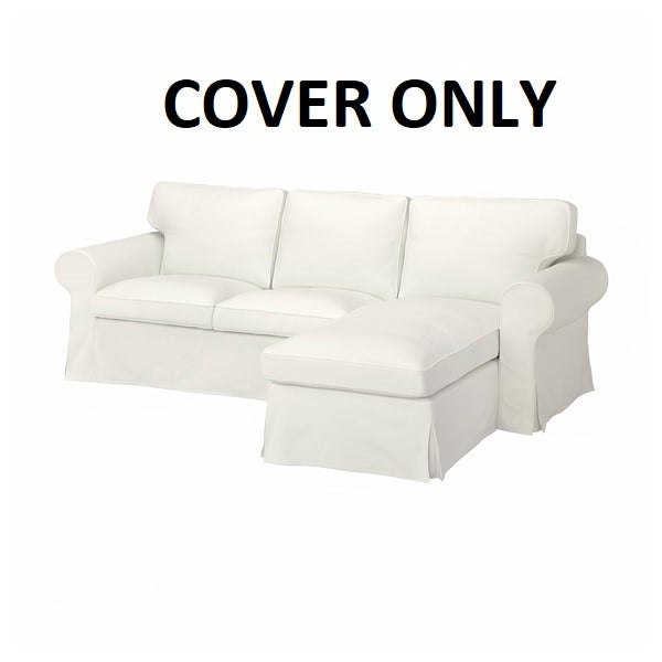 IKEA UPPLAND Cover for Sofa with Chaise Blekinge White 704.876.39 Slipcover