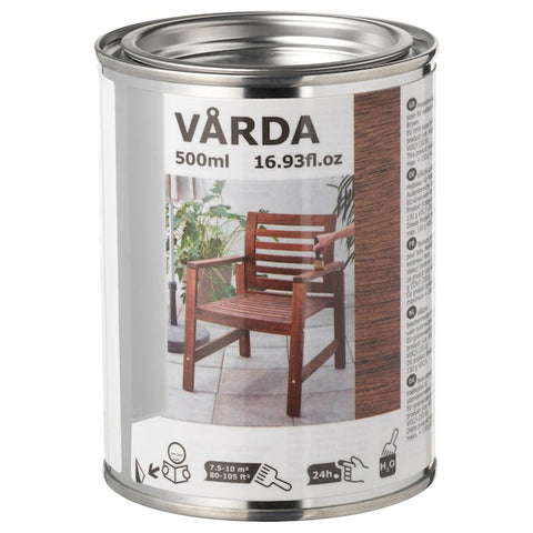 IKEA VARDA Wood Stain BROWN Paint Outdoor Use Patio Furniture 17oz