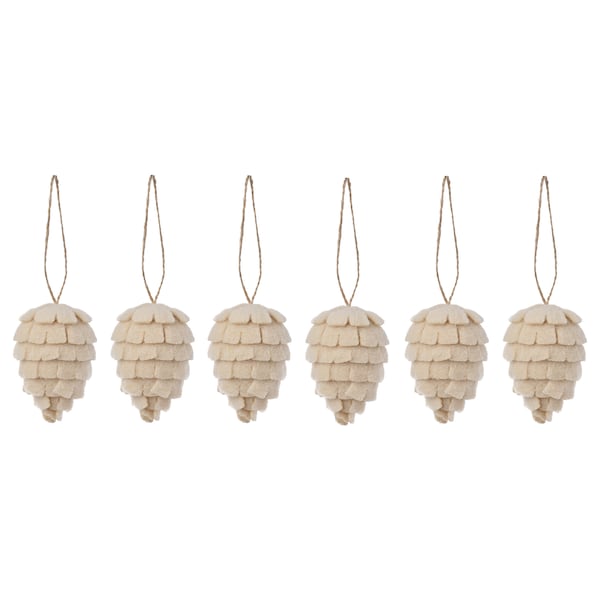 IKEA VINTER 2021 Christmas Hanging Decoration Pine Cone Off-White 2 3/4" Holiday 504.981.96
